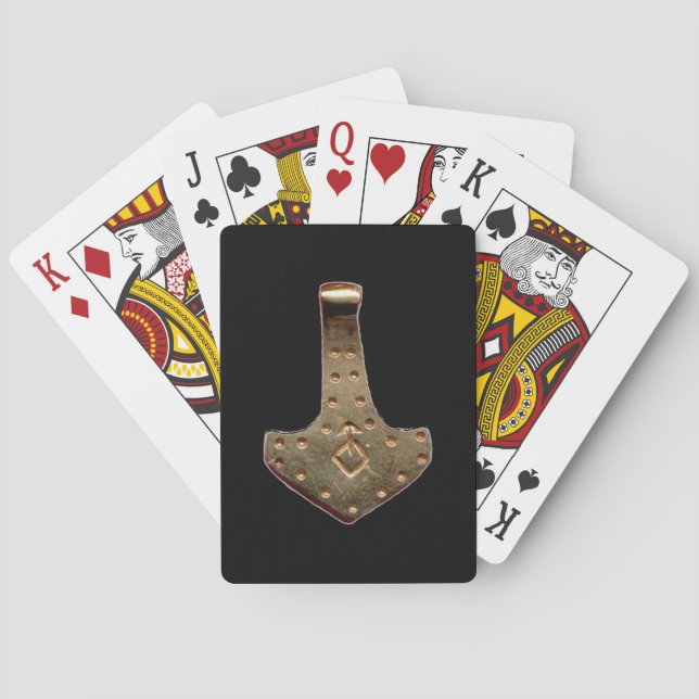 Gold Thammer Black Poker Spielkarten (Rückseite)