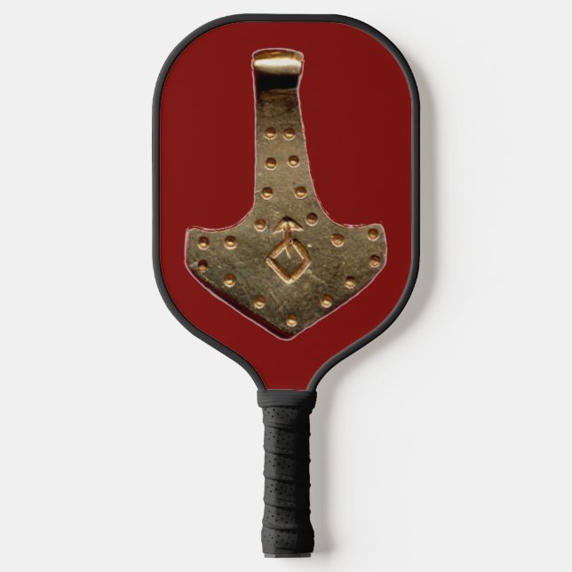 Gold Thammer Red Black Pickleball Paddel Pickleball Schläger (Vorderseite)