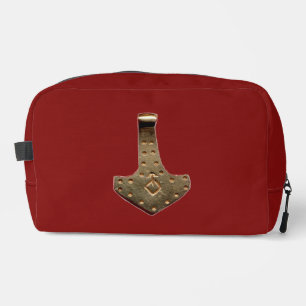 Gold Thammer Red Dopp Kit Waschbeutel