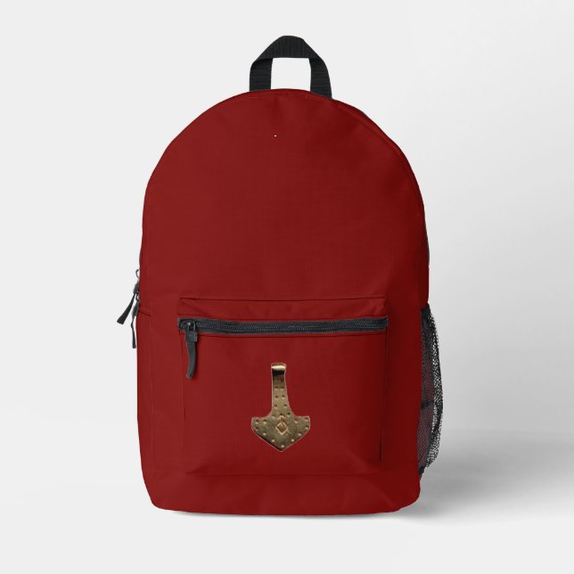 Gold Thammer Red Rucksack (Vorderseite)