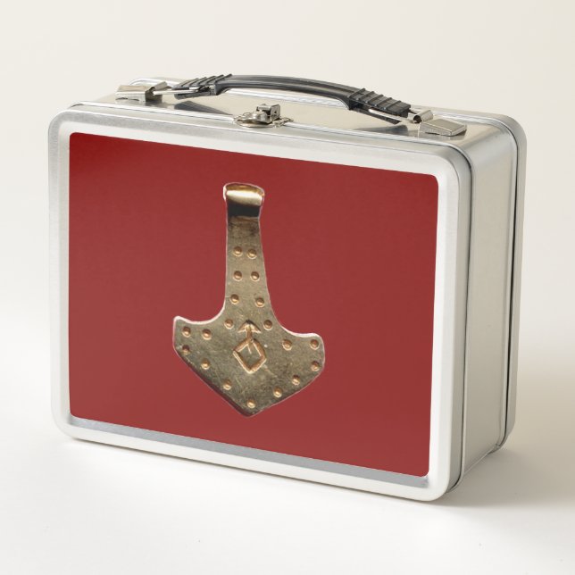 Gold Thammer rotes Lunchbox (Vorderseite)