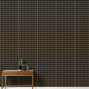 Gold Thammer schwarz glatte Vinyl Tapete