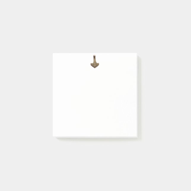 Gold Thammer weiße Notizblöcke Post-it Klebezettel (Vorderseite)