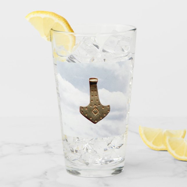 Gold Thammer Wolken Collins Glas Wäscher (Vorderseite Ice)