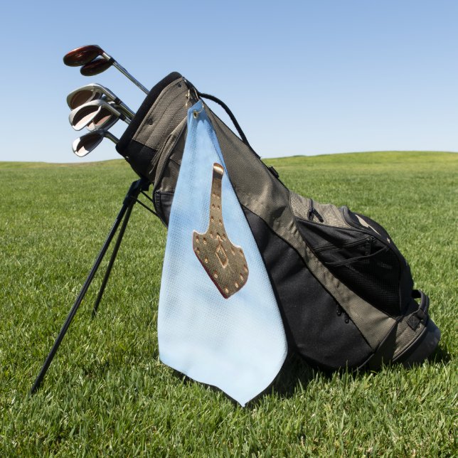 Gold Thammer Wolken Golf Handtuch (Gras)
