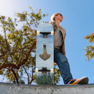 Gold Thor's Hammer Bäume Skateboard