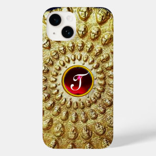 GOLD THRACIAN DISK MONOGRAM Red Ruby Gem Case-Mate iPhone Hülle