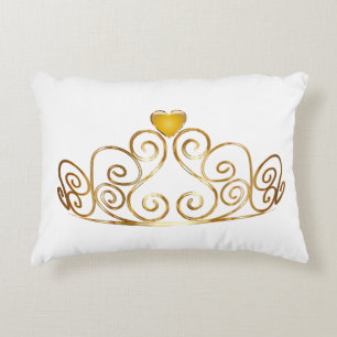Gold Tiara Accent Pillow Dekokissen