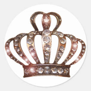 Gold Tiara Stickers