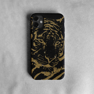 Gold Tiger Black Design Case-Mate iPhone Hülle