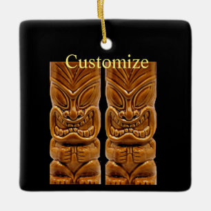 Gold Tiki Skulptur Thunder_Cove Keramikornament