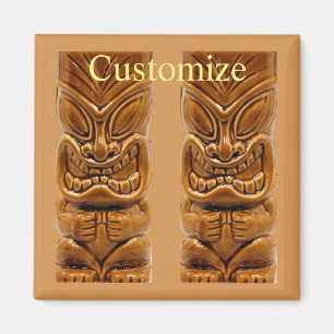 Gold Tiki Skulptur Thunder_Cove Magnet