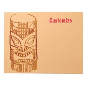 Gold Tiki Skulptur Thunder_Cove Notizblock