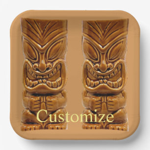 Gold Tiki Skulptur Thunder_Cove Pappteller