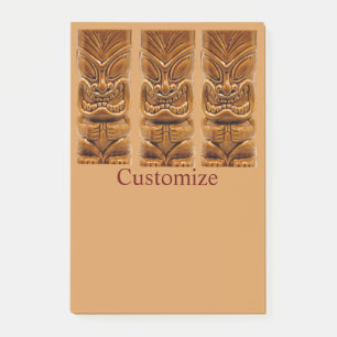Gold Tiki Skulptur Thunder_Cove Post-it Klebezettel