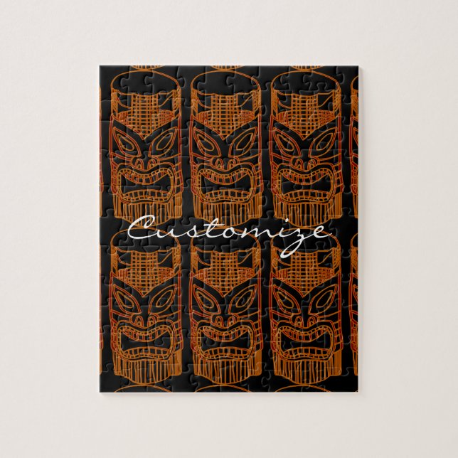 Gold Tiki Skulptur Thunder_Cove Puzzle (Vertikal)