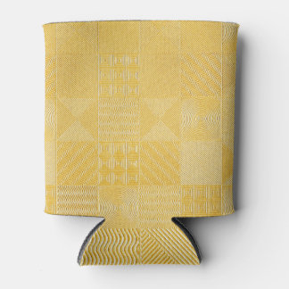 Gold Tiles: Stilvolle Textur Hintergrund Dosenkühler