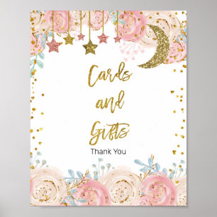 Gold Tinkle Star Karten und Geschenke Zeichen Poster