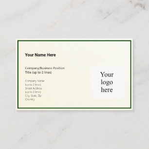 Gold Tint Gradient & Hunter Logo Ozeanien Visitenkarte