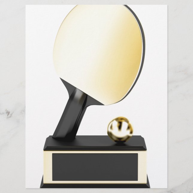 Gold-Tischtennis-Trophäe (Vorderseite)