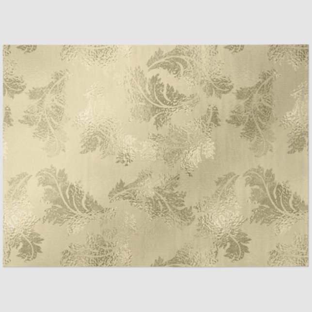 Gold Tone Decoupage Seidenpapier (Vorderseite)