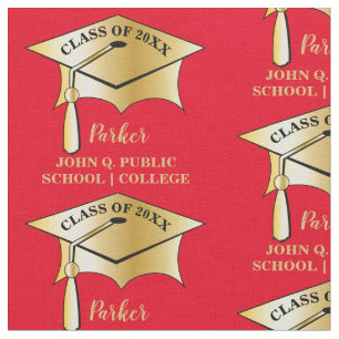 Gold Tone Graduation Cap Name Class Year School Stoff