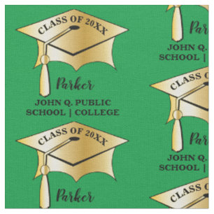 Gold Tone Graduation Cap Name Class Year School Stoff