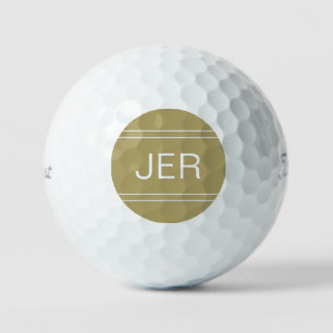 Gold Tone Mit Monogramm anfänglicher Personalisier Golfball