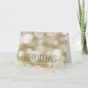 Gold Traum Bokeh Feiertagskarte