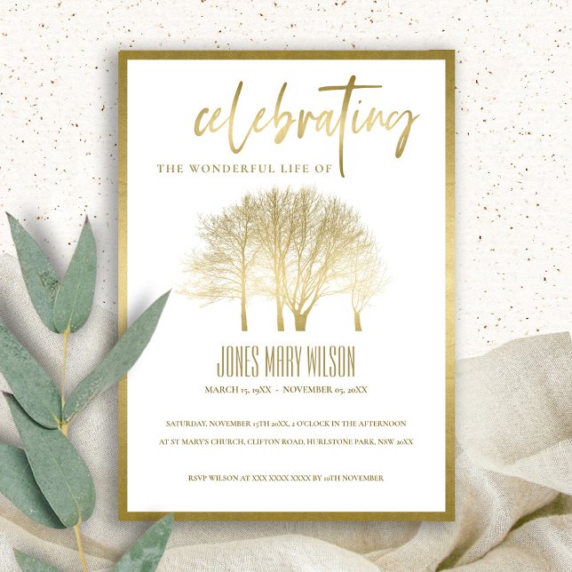 GOLD TREE FEIERN LEBENSSPEICHERDIENST EINLADUNG (Von Creator hochgeladen)