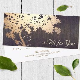 Gold Tree Massage Therapist Geschenkgutschein