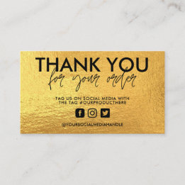 Gold Trendmedieneinsatz Visitenkarte