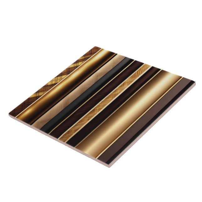 Gold Trendy Holz Art Lamperia Collection Fliese (Seite)