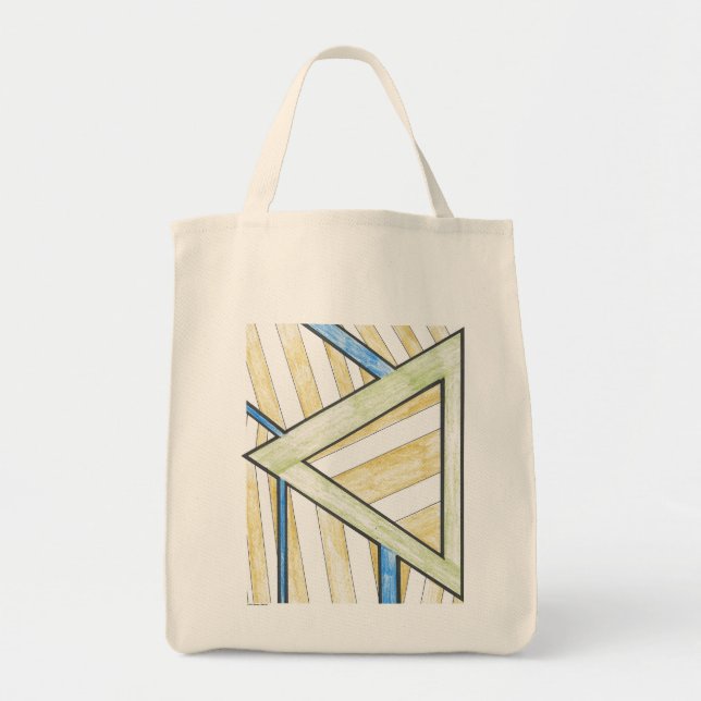 Gold Triangle Blocks Bag Tragetasche (Vorne)