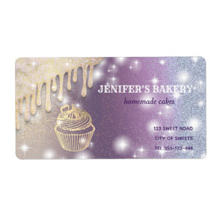 Gold-Tropfen, hausgemachte Kuchen und Leckereien