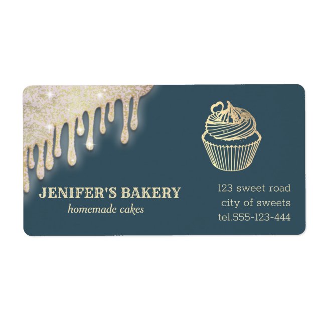 Gold-Tropfen, hausgemachte Kuchen und Leckereien (Vorne)