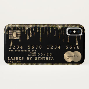 Gold Tropfen Kreditkartenstil Case-Mate iPhone Hülle