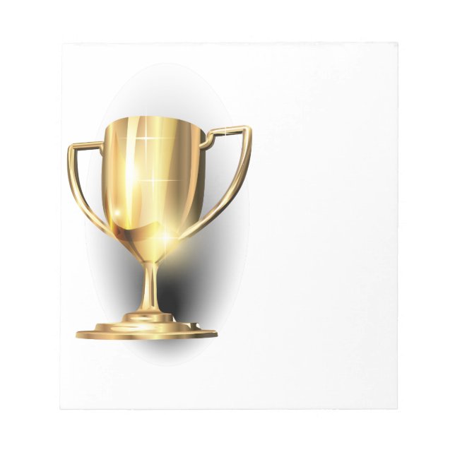 Gold Trophy Notizblock (Vorderseite)