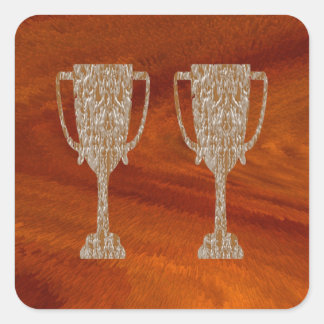 Gold TROPHY : Preisverleihung Quadratischer Aufkleber