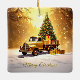 Gold Truck Weihnachtsbaum Weihnachtsschmuck