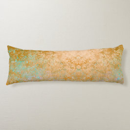 Gold & Türkis Blue Patina Alkohol Alkohol Tinte Ab Seitenschläferkissen