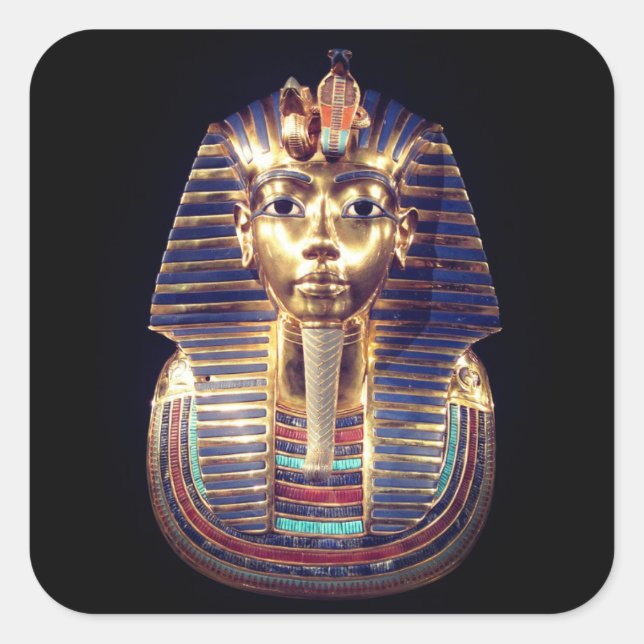 Gold Tutankhamun Pharaoh Death Mask Sticker (Vorderseite)