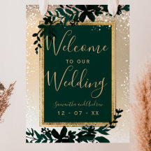 gold typography leaf snow elegant winter welcome