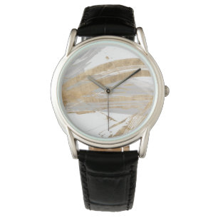 Gold u. Grau Armbanduhr