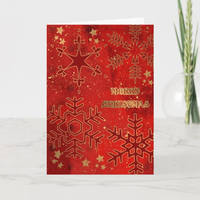 Gold u. Schmutz Feiertagskarte (Vorderseite)