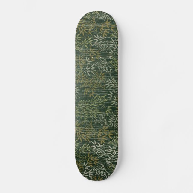 Gold-u. Silber-Bambus Skateboard (Vorderseite)