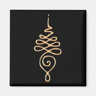 Gold Unalome Magnet