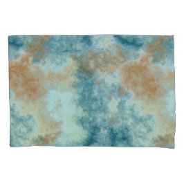 Gold und Aquamarin Kissenbezug