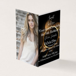 Gold und Black 16 . Geburtstag Foto