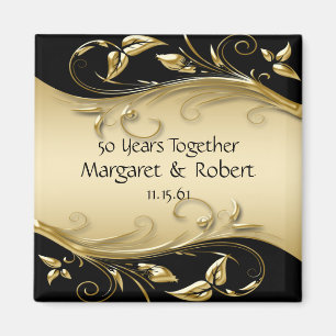 Gold und Black 50th Anniversary Magnet